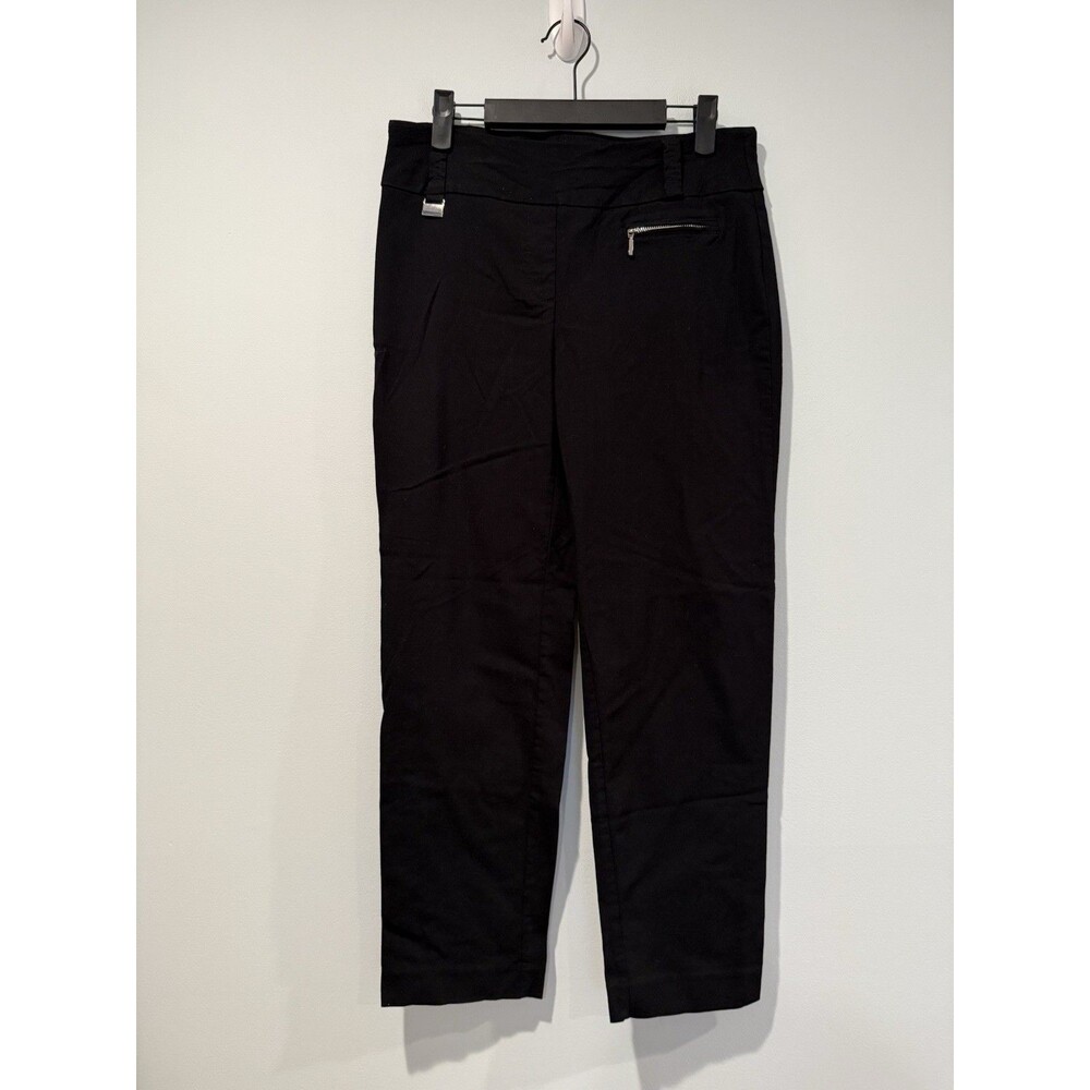 Emma & Olivia Straight Leg Pants Women Medium Stretch Work Travel Minimal Office